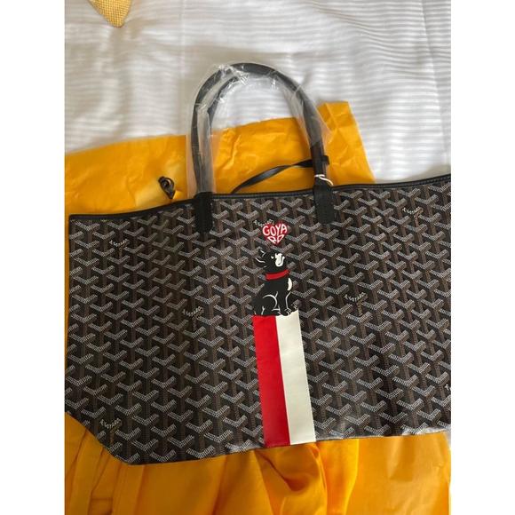 2024 Limited Edition Goyard PM Tote Bag - black with Red Stripe NWT - Picture 2 of 2
